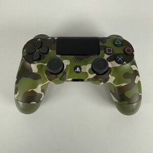 Sony PlayStation 4 PS4 Controller DualShock 4 OEM Green Camo Wireless NOT Tested